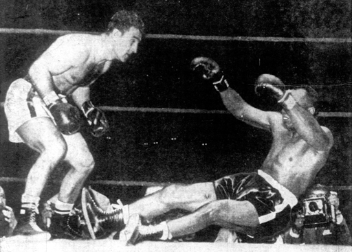 Rocky Marciano mette KO Jersey Joe Walcott - 13° round, 23 settembre 1952